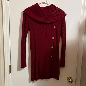 Ivanka Trump Burgundy Knit Dress